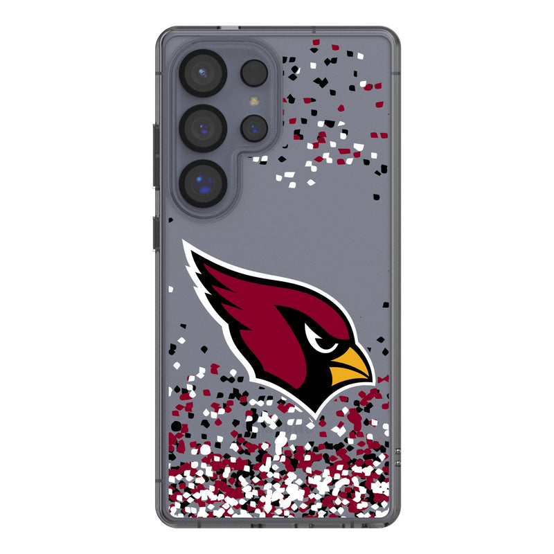 Arizona Cardinals Confetti Galaxy Clear Phone Case for Samsung Galaxy