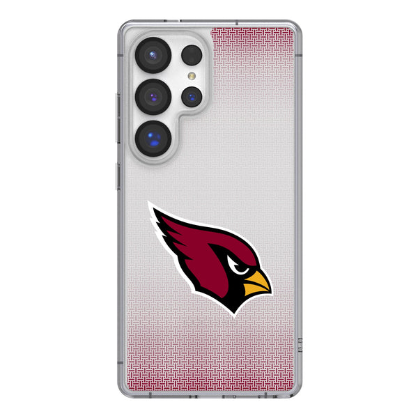 Arizona Cardinals Linen Galaxy Clear Phone Case for Samsung Galaxy