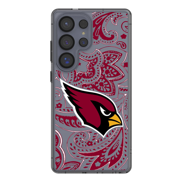 Arizona Cardinals Paisley Galaxy Clear Phone Case for Samsung Galaxy