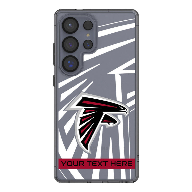 Atlanta Falcons Personalized Tilt Galaxy Clear Phone Case for Samsung Galaxy