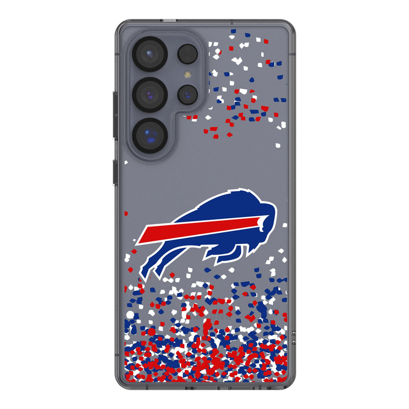 Buffalo Bills Confetti Galaxy Clear Phone Case for Samsung Galaxy