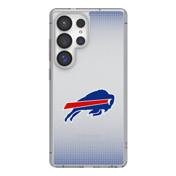 Buffalo Bills Linen Galaxy Clear Phone Case for Samsung Galaxy