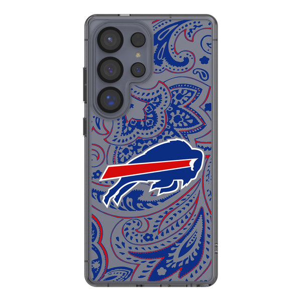 Buffalo Bills Paisley Galaxy Clear Phone Case for Samsung Galaxy