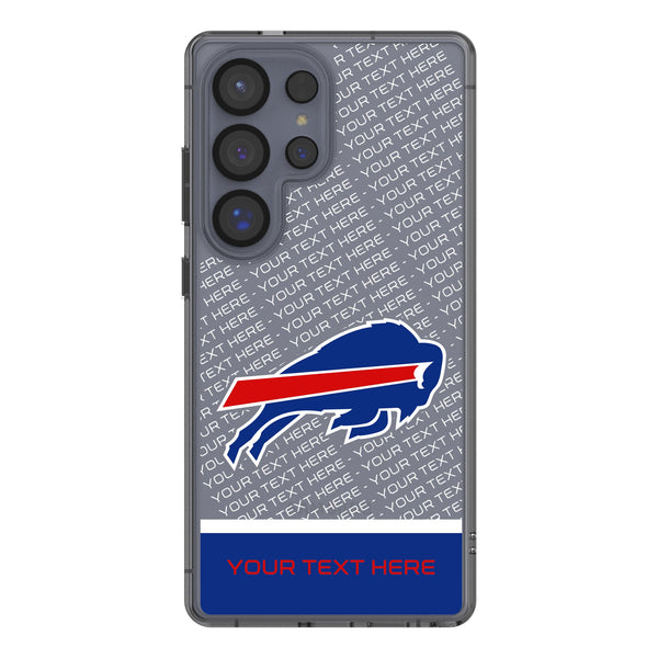 Buffalo Bills Personalized EndZone Plus Galaxy Clear Phone Case for Samsung Galaxy