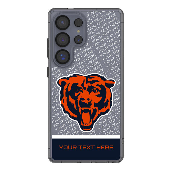 Chicago Bears Personalized EndZone Plus Galaxy Clear Phone Case for Samsung Galaxy