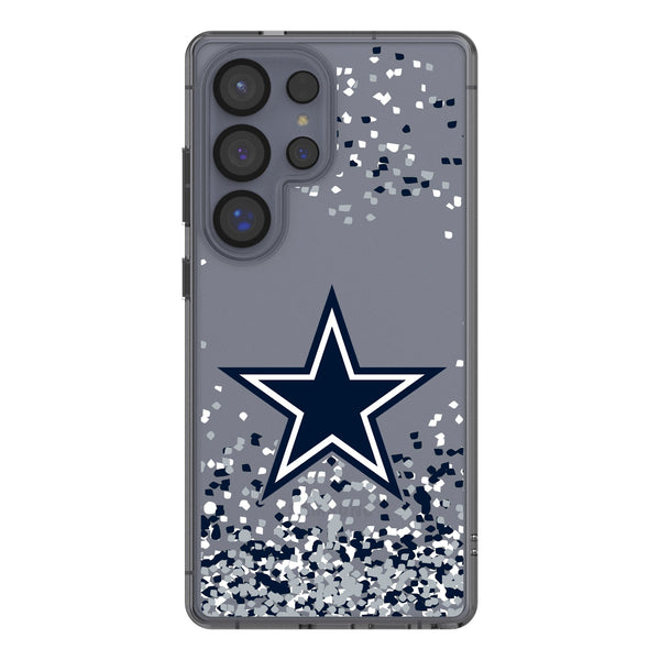 Dallas Cowboys Confetti Galaxy Clear Phone Case for Samsung Galaxy