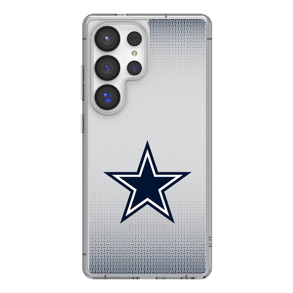 Dallas Cowboys Linen Galaxy Clear Phone Case for Samsung Galaxy