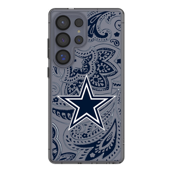 Dallas Cowboys Paisley Galaxy Clear Phone Case for Samsung Galaxy
