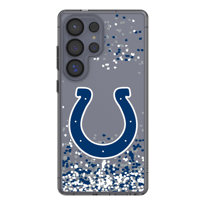 Indianapolis Colts Confetti Galaxy Clear Phone Case for Samsung Galaxy