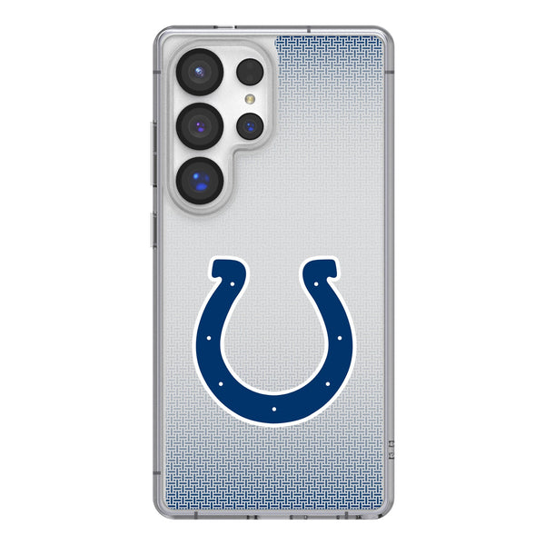 Indianapolis Colts Linen Galaxy Clear Phone Case for Samsung Galaxy