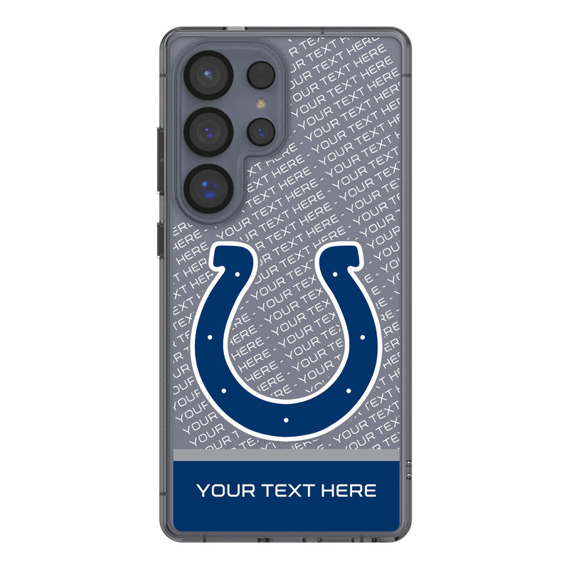 Indianapolis Colts Personalized EndZone Plus Galaxy Clear Phone Case for Samsung Galaxy