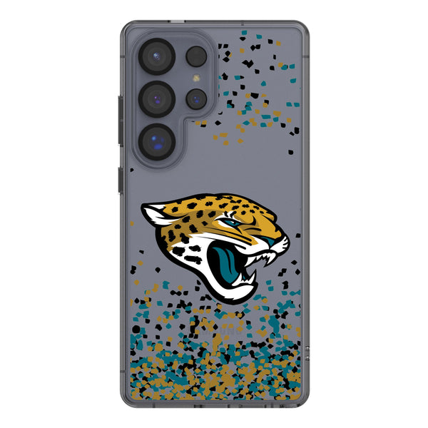 Jacksonville Jaguars Confetti Galaxy Clear Phone Case for Samsung Galaxy