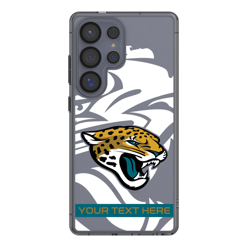 Jacksonville Jaguars Personalized Tilt Galaxy Clear Phone Case for Samsung Galaxy