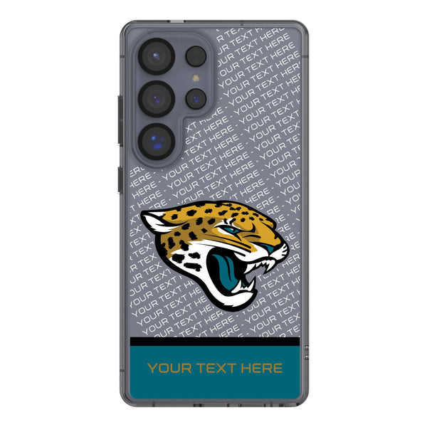 Jacksonville Jaguars Personalized EndZone Plus Galaxy Clear Phone Case for Samsung Galaxy
