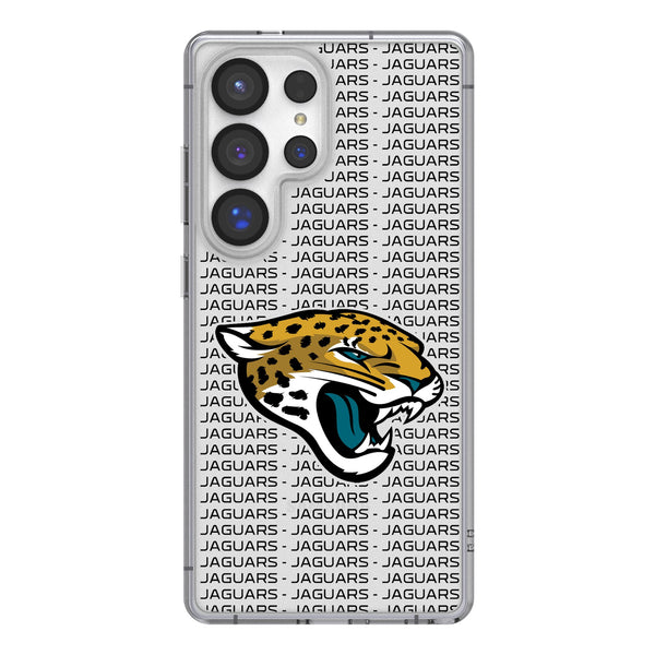 Jacksonville Jaguars Text Backdrop Galaxy Clear Phone Case for Samsung Galaxy