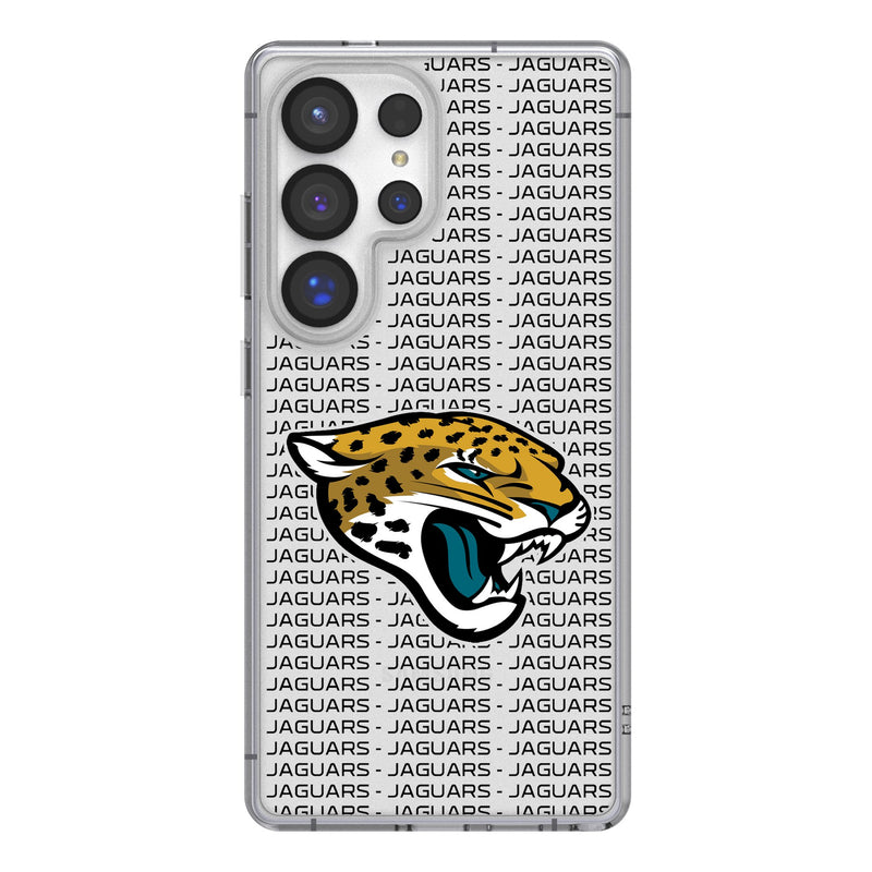 Jacksonville Jaguars Text Backdrop Galaxy Clear Phone Case for Samsung Galaxy