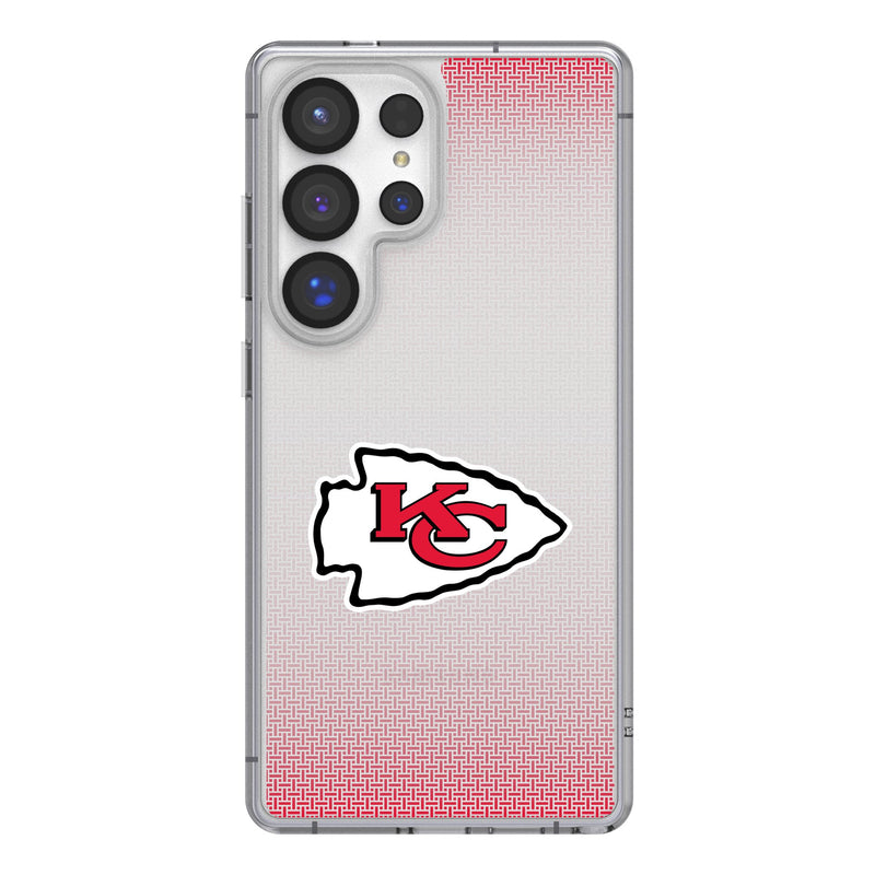Kansas City Chiefs Linen Galaxy Clear Phone Case for Samsung Galaxy