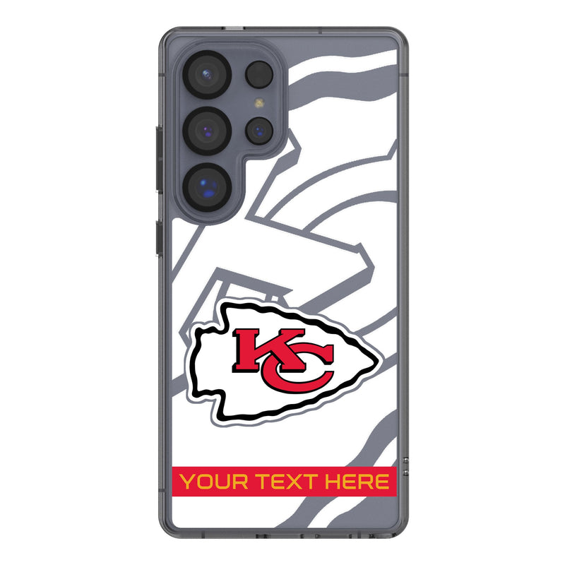 Kansas City Chiefs Personalized Tilt Galaxy Clear Phone Case for Samsung Galaxy