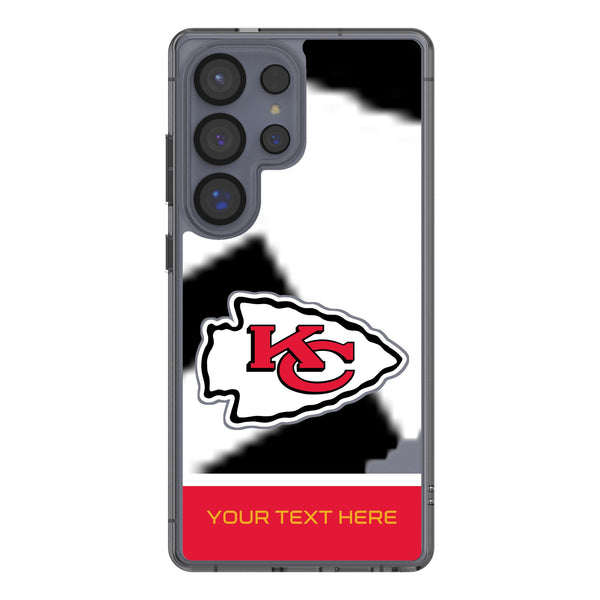 Kansas City Chiefs Personalized EndZone Plus Galaxy Clear Phone Case for Samsung Galaxy