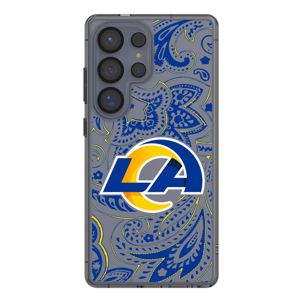 Los Angeles Rams Paisley Galaxy Clear Phone Case for Samsung Galaxy