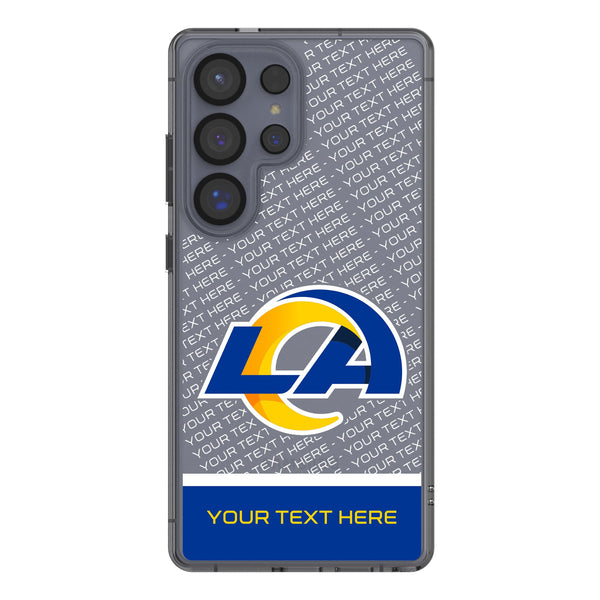 Los Angeles Rams Personalized EndZone Plus Galaxy Clear Phone Case for Samsung Galaxy
