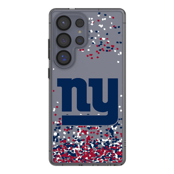 New York Giants Confetti Galaxy Clear Phone Case for Samsung Galaxy
