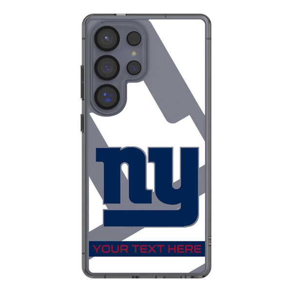 New York Giants Personalized Tilt Galaxy Clear Phone Case for Samsung Galaxy