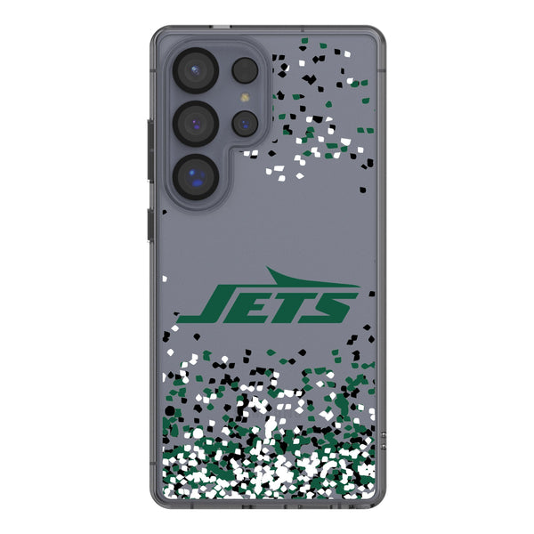 New York Jets Confetti Galaxy Clear Phone Case for Samsung Galaxy