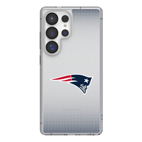 New England Patriots Linen Galaxy Clear Phone Case for Samsung Galaxy