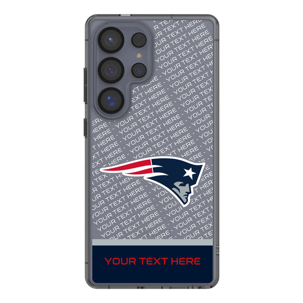 New England Patriots Personalized EndZone Plus Galaxy Clear Phone Case for Samsung Galaxy