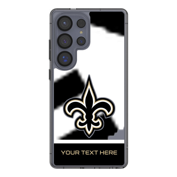 New Orleans Saints Personalized EndZone Plus Galaxy Clear Phone Case for Samsung Galaxy