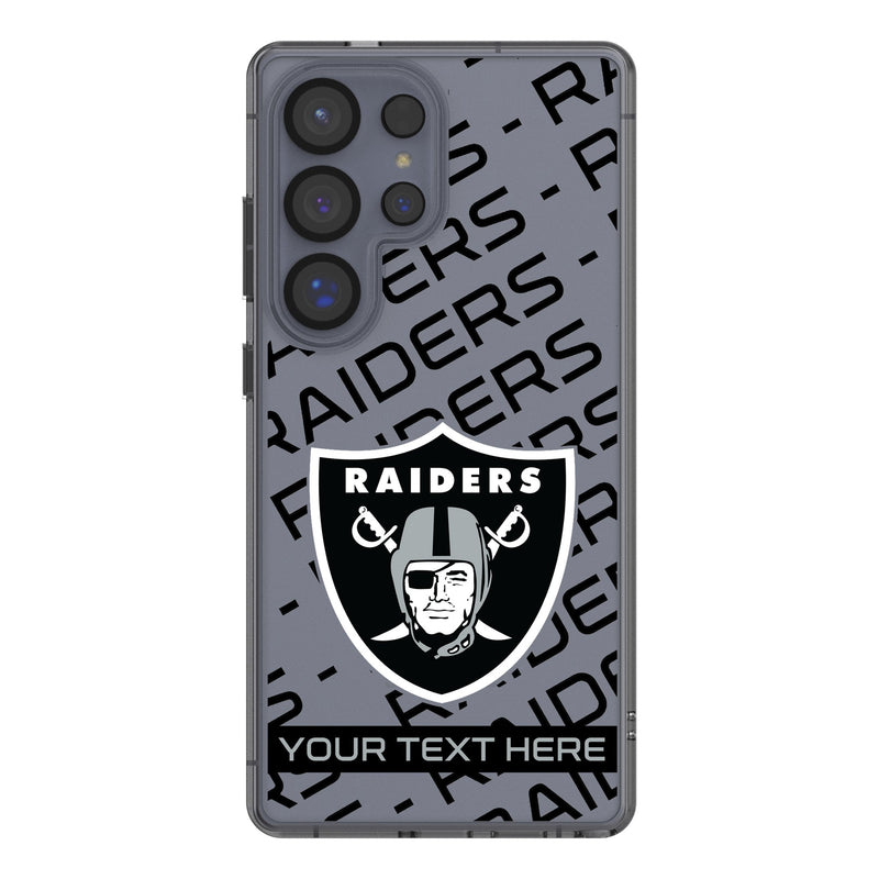 Las Vegas Raiders Personalized Tilt Galaxy Clear Phone Case for Samsung Galaxy
