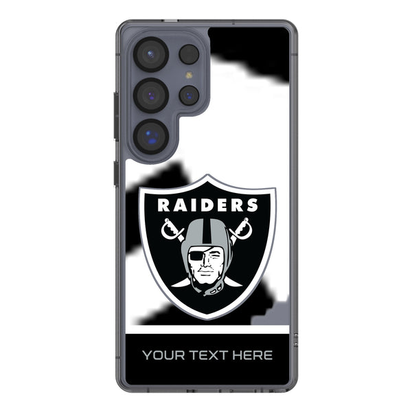 Las Vegas Raiders Personalized EndZone Plus Galaxy Clear Phone Case for Samsung Galaxy