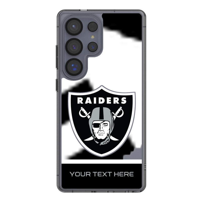 Las Vegas Raiders Personalized EndZone Plus Galaxy Clear Phone Case for Samsung Galaxy