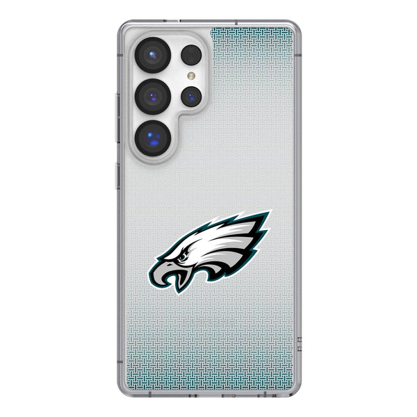 Philadelphia Eagles Linen Galaxy Clear Phone Case for Samsung Galaxy