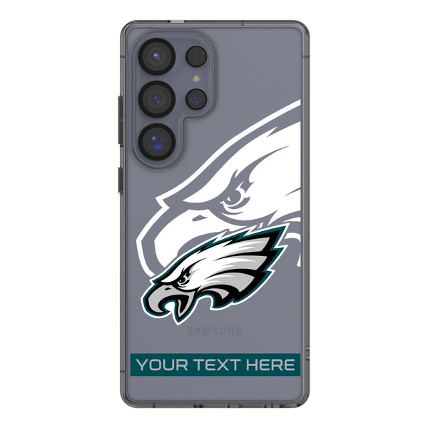 Philadelphia Eagles Personalized Tilt Galaxy Clear Phone Case for Samsung Galaxy