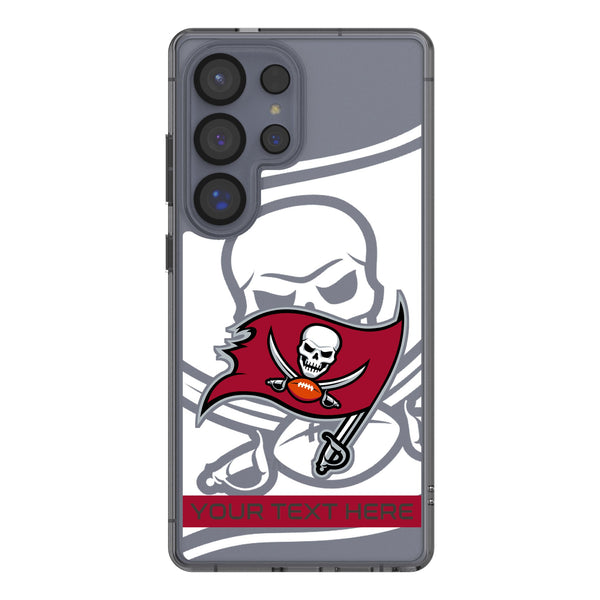 Tampa Bay Buccaneers Personalized Tilt Galaxy Clear Phone Case for Samsung Galaxy