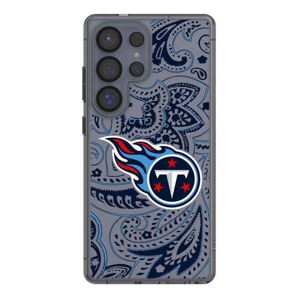 Tennessee Titans Paisley Galaxy Clear Phone Case for Samsung Galaxy
