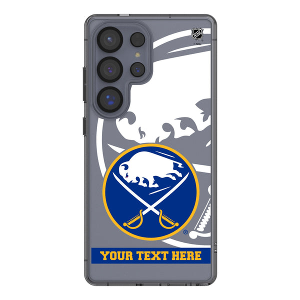 Buffalo Sabres Personalized Tilt Galaxy Clear Phone Case for Samsung Galaxy