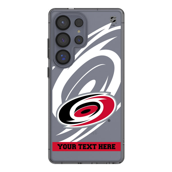 Carolina Hurricanes Personalized Tilt Galaxy Clear Phone Case for Samsung Galaxy
