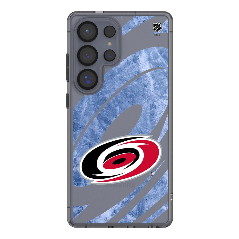 Carolina Hurricanes Ice Tilt Galaxy Clear Phone Case for Samsung Galaxy