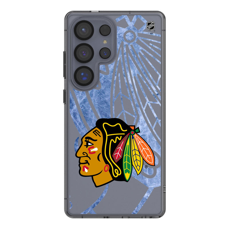 Chicago Blackhawks Ice Tilt Galaxy Clear Phone Case for Samsung Galaxy