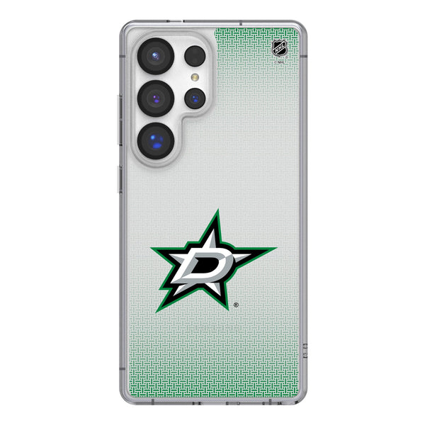 Dallas Stars Linen Galaxy Clear Phone Case for Samsung Galaxy