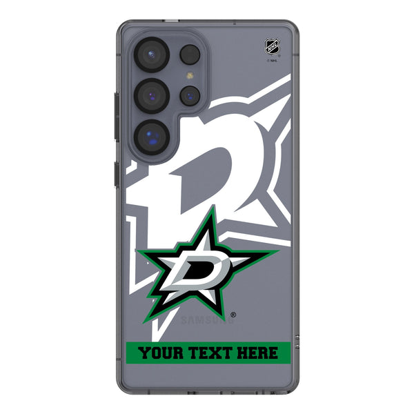 Dallas Stars Personalized Tilt Galaxy Clear Phone Case for Samsung Galaxy