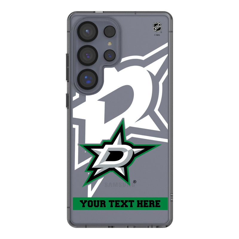 Dallas Stars Personalized Tilt Galaxy Clear Phone Case for Samsung Galaxy