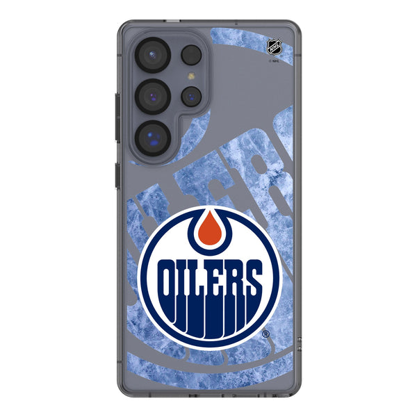 Edmonton Oilers Ice Tilt Galaxy Clear Phone Case for Samsung Galaxy