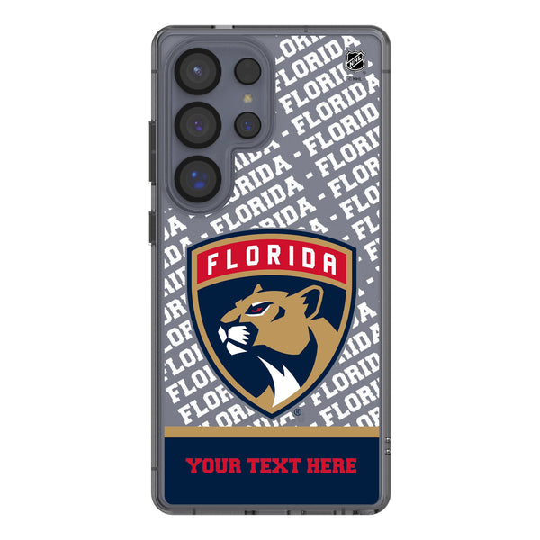 Florida Panthers Personalized EndZone Plus Galaxy Clear Phone Case for Samsung Galaxy