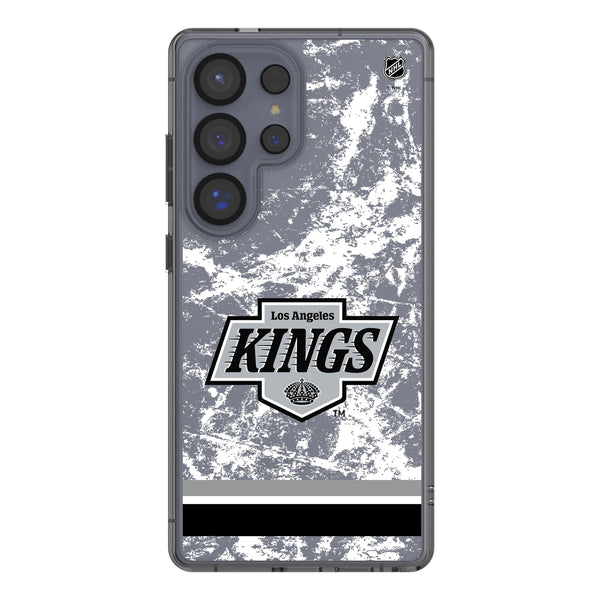 LA Kings Ice Stripe Galaxy Clear Phone Case for Samsung Galaxy