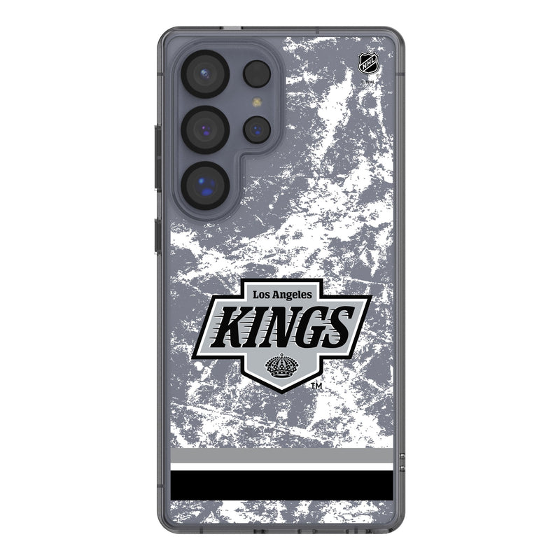 LA Kings Ice Stripe Galaxy Clear Phone Case for Samsung Galaxy