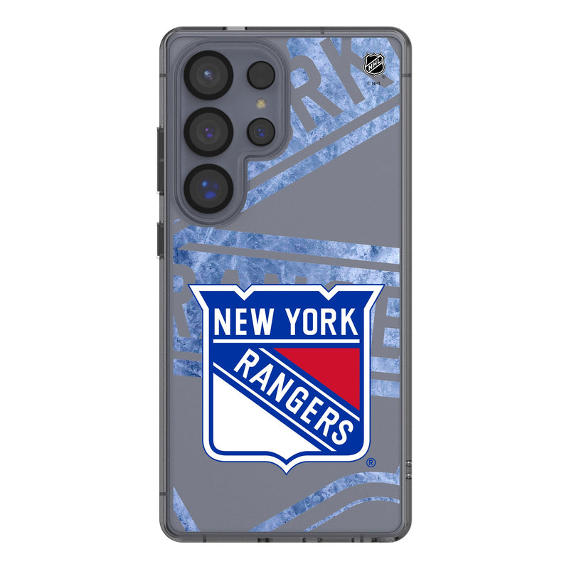 New York Rangers Ice Tilt Galaxy Clear Phone Case for Samsung Galaxy